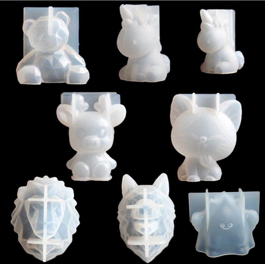 Candle Making Factory - Şeffaf Unicorn Silikon Epoksi Reçine Kalıpları