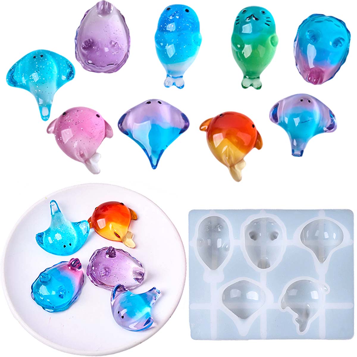 Candle Making Factory - 3D Şifalı Kawaii Manta Ray Balinası