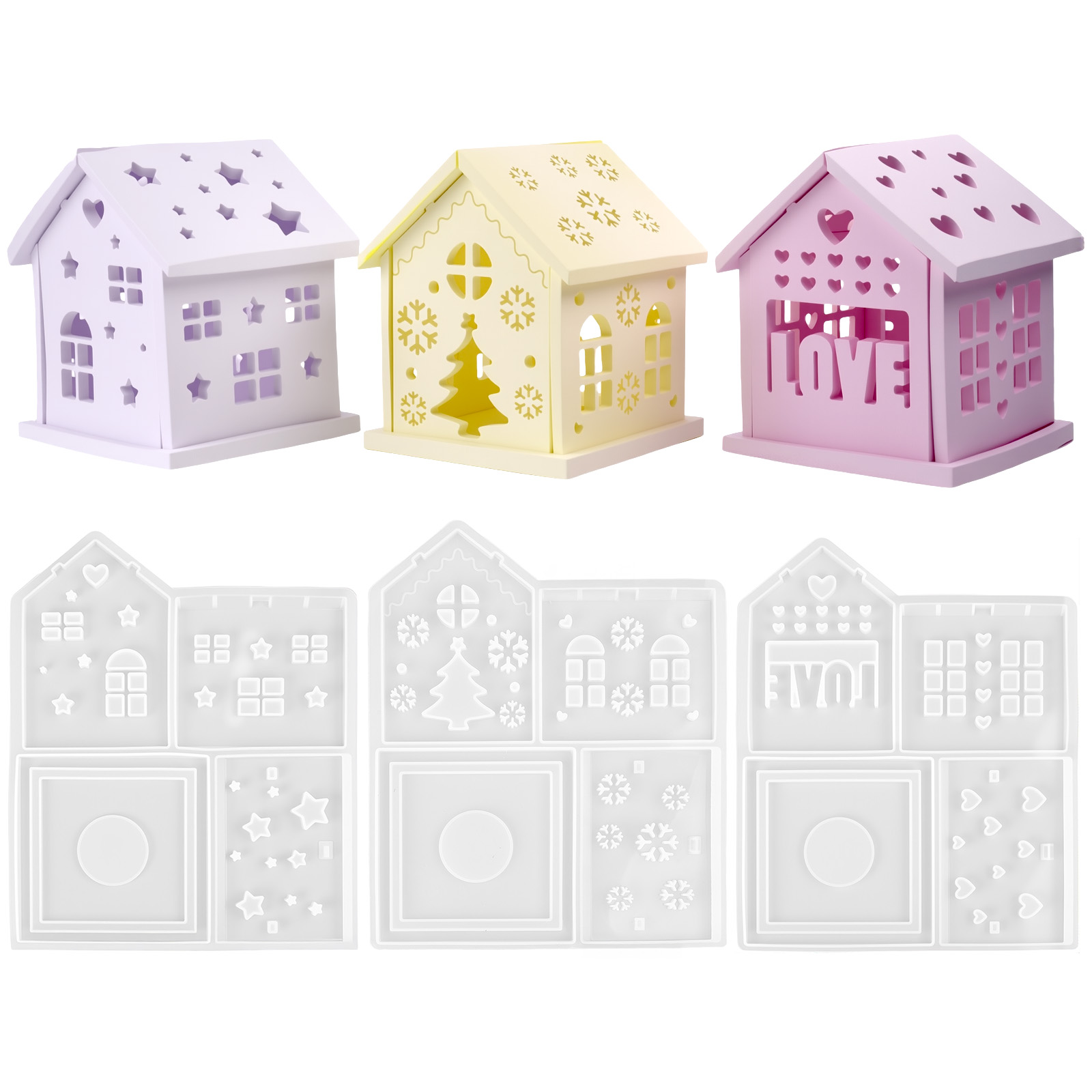 3D Ev silikon kalıp DIY Noel A - Candle Making Factory incelemesi ve fiyatı