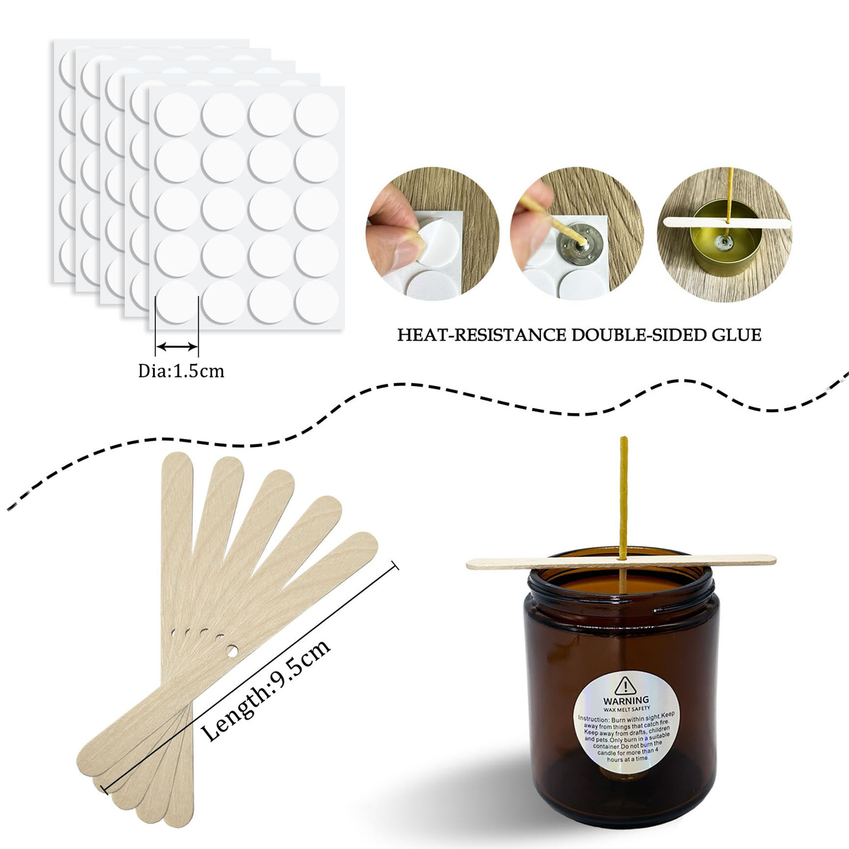 100 Adet Balmumu Mum Fitilleri - Candle Making Kit Beeswax incelemesi ve fiyatı